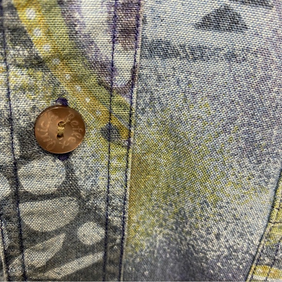 Vintage Quick Reflex Shirt Men Blue Size XL Made in Hong Kong - Picture 5 of 10